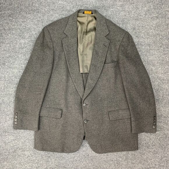 Vintage Anderson Little Strathmore Blazer Mens 44 Camel Hair 2 Button Sport Coat - Picture 2 of 15